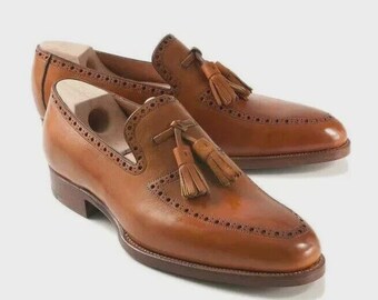 Vintage 90s Brown leather loafers with tassels size 8‎ men’s Vintage 90s Church main image 3