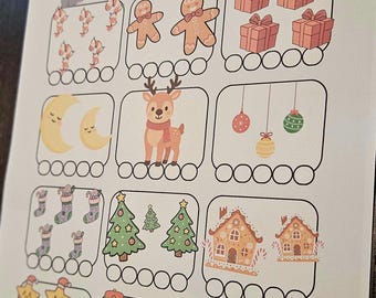 Christmas Counting Worksheet for Kids | Holiday Math Printable | Preschool & Kindergarten Counting Activity | Christmas Printable PDF