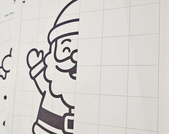 Kerst symmetrie tekening | Maak de afbeelding af | Symmetrie kunst Kerst kinderen vakantie tekenactiviteit | Afdrukbare kerst knutsel