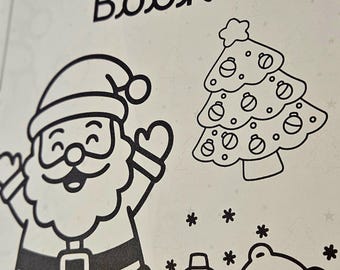 Christmas Coloring Book for Kids 12 Pages | 43 Images. Printable Holiday Activity Book + FREE Santa Letter | Kids Christmas Crafts