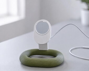 MagSafe Compatible iPhone Charging Stand, 3D Printed Modern Phone Dock for Desk or Nightstand