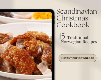Norwegian Holiday Recipes, Instant Download Digital Cook Book (PDF)