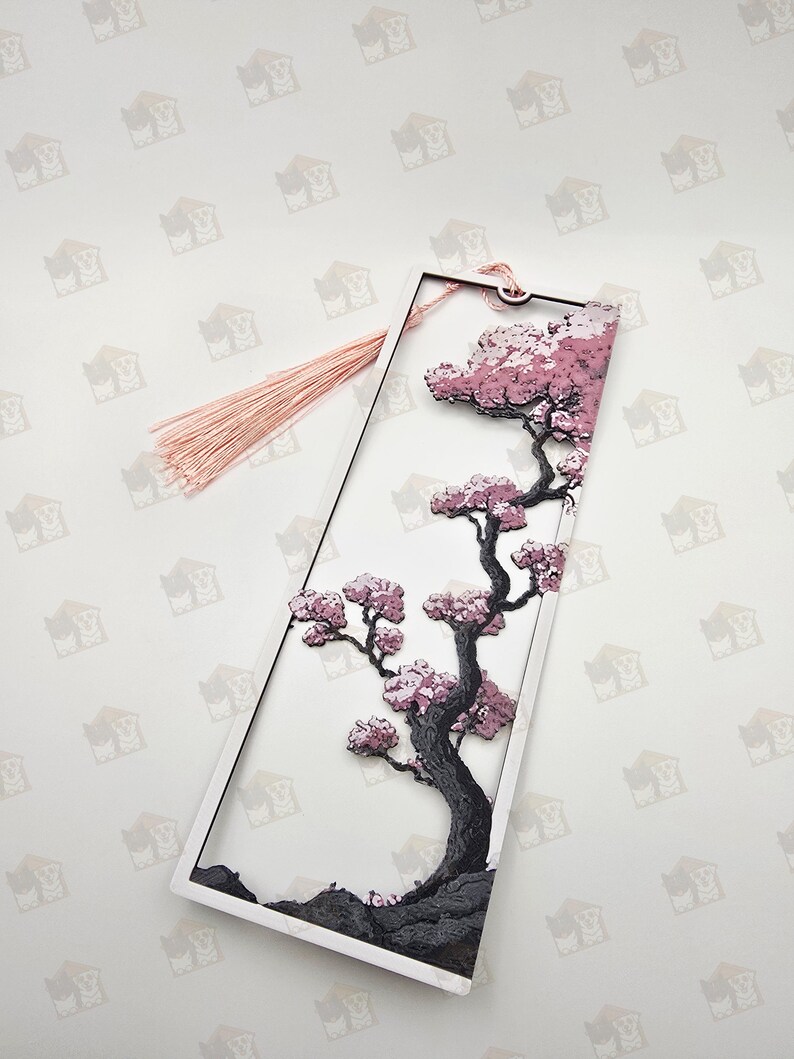 Cherry Blossom | Sakura Tree Bookmark | Gift for Book Lovers | Durable ...