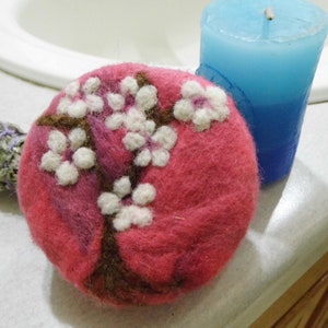 Cherry Blossom Felted Soap image 3