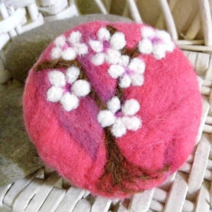 Cherry Blossom Felted Soap image 1