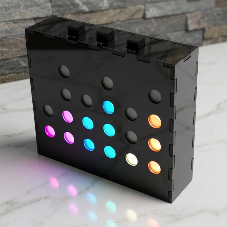 RGB LED Binary Clock - Etsy