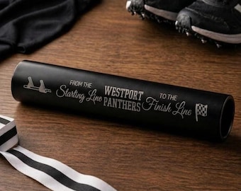 Personalized Relay Baton | Graduation Gift | Custom Track & Field Baton | Athlete Keepsake
