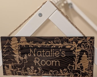 Personalized Themed Child's Room Name Sign