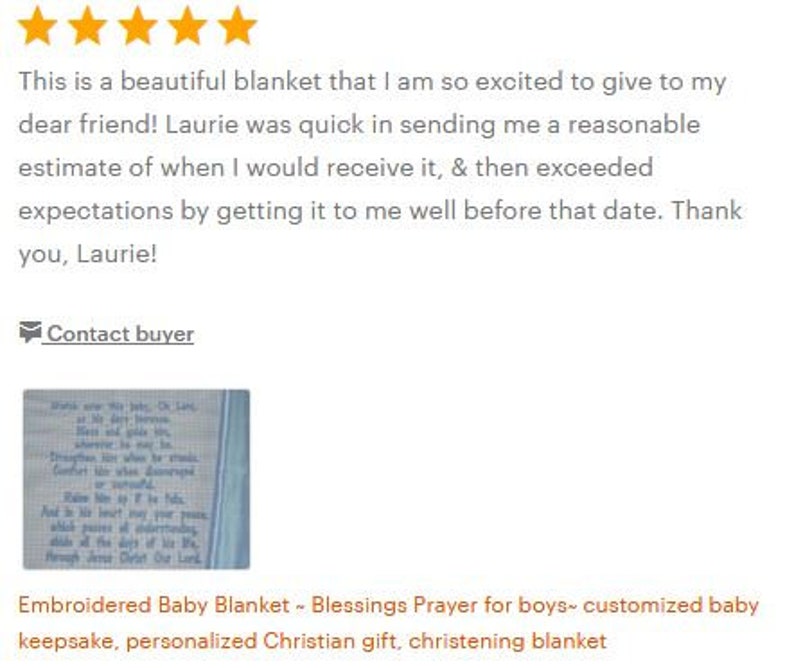 Embroidered Baby Blanket Blessings Prayer for Boys Etsy