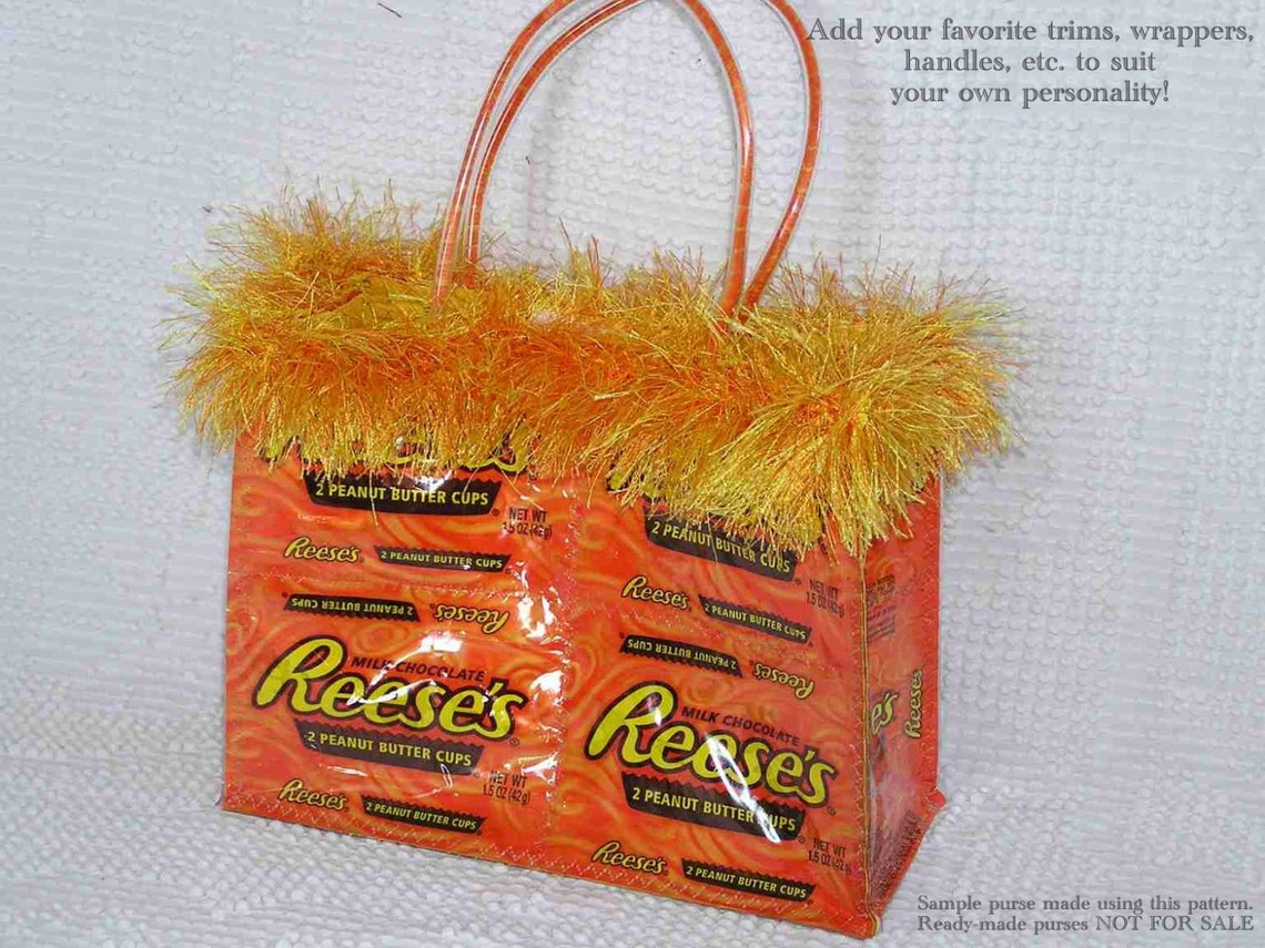 DIY Small Candy Wrapper Purse Instruction Guide PDF Download Etsy