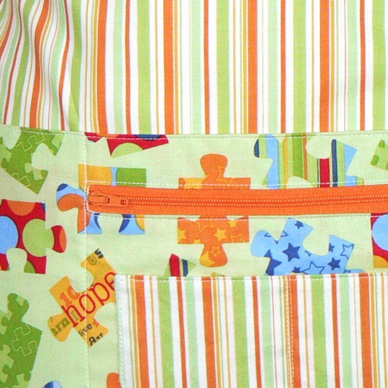 Autism Awareness teacher Daycare Prek Multipocket Apron Etsy