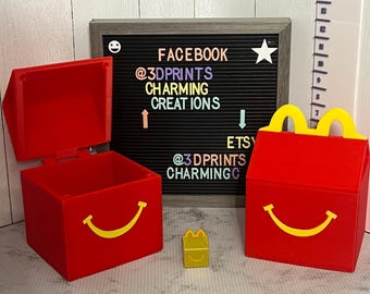 Lil Little McDonald’s or Changeables Toy Collection Hinged Storage Box