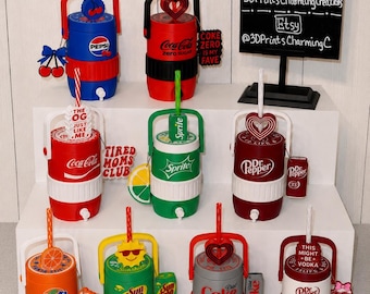 Can or Bottle “Cooler” Koozie -  Drink Holder - Can or Bottle Holder - Soda Inspired - Makes a Great Gift - UNIQUE
