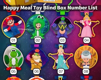 NEW Actual McDonald’s Super Mario Galaxy Happy Meal Toys - INDIVIDUALS or Full SETS