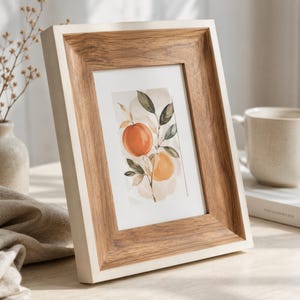 Fotoram med passepartout, vägg- och skrivbordsdisplay