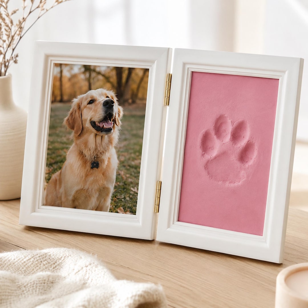 Paw Print Memory Frame for Dog or Cat, Pet Memorial Gift - Etsy