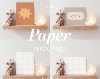 Nursery 8"x10" Paper Mockup Bundle of 2