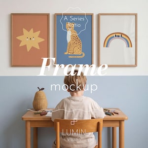 3 Bilderrahmen Mockup für Jungenzimmer Bild 1
