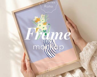 Frame Mockup A4 Vertical With Hands