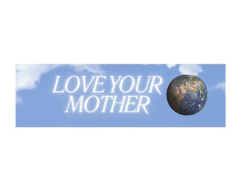 Love Your Mother-automagneet, milieuvriendelijke magnetische bumpersticker van de aarde