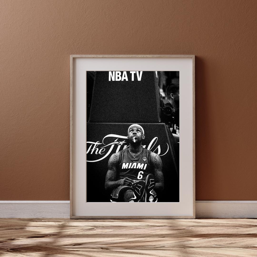 Poster di Lebron James Super Campioni di Basket Star Kings Pittura su Tela per La Stanza di Casa Decorazione della Parete (Art-4,30x45 cm(Senza Cornice