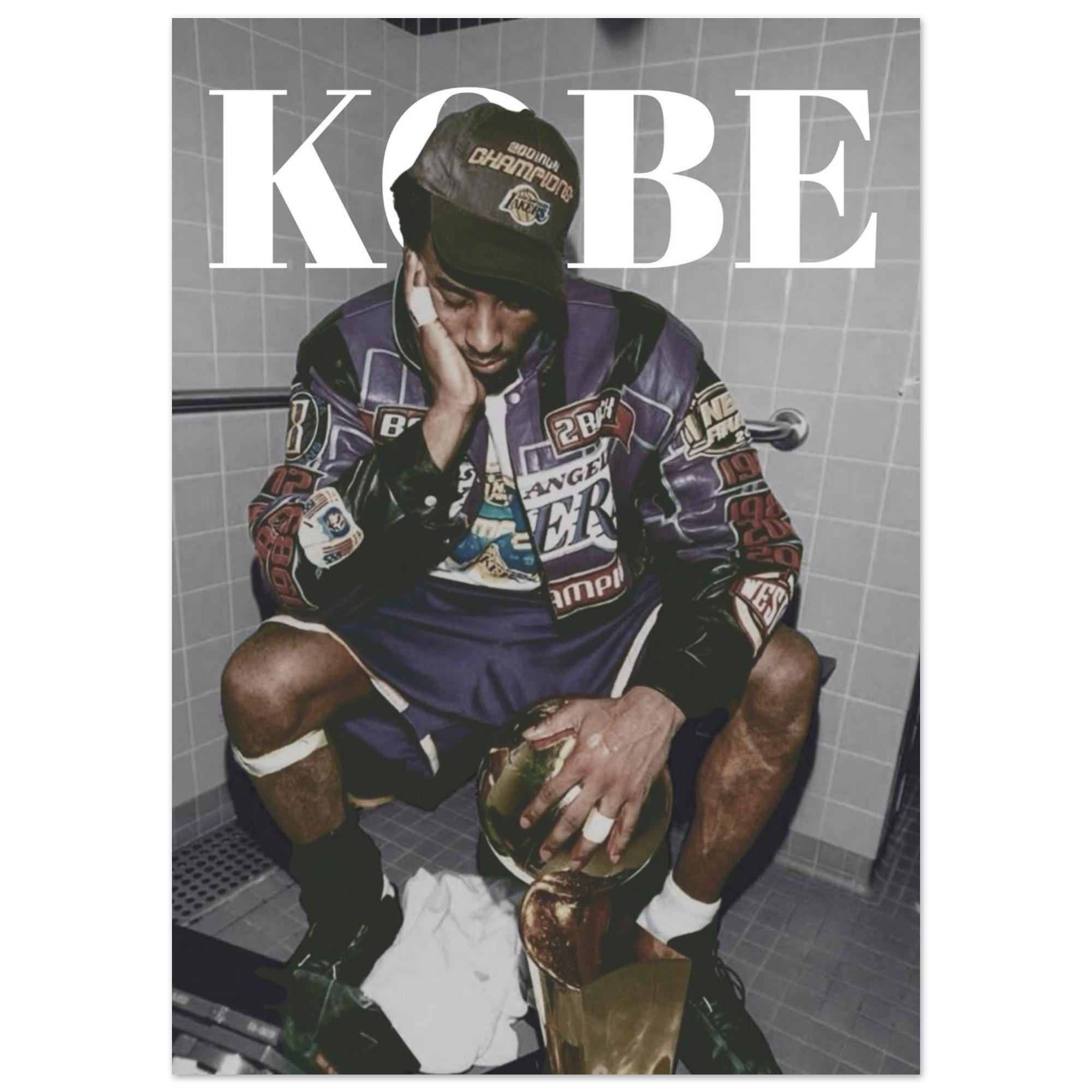 Kobe Bryant Championship Wall Art | Kobe Lakers Legacy Poster 