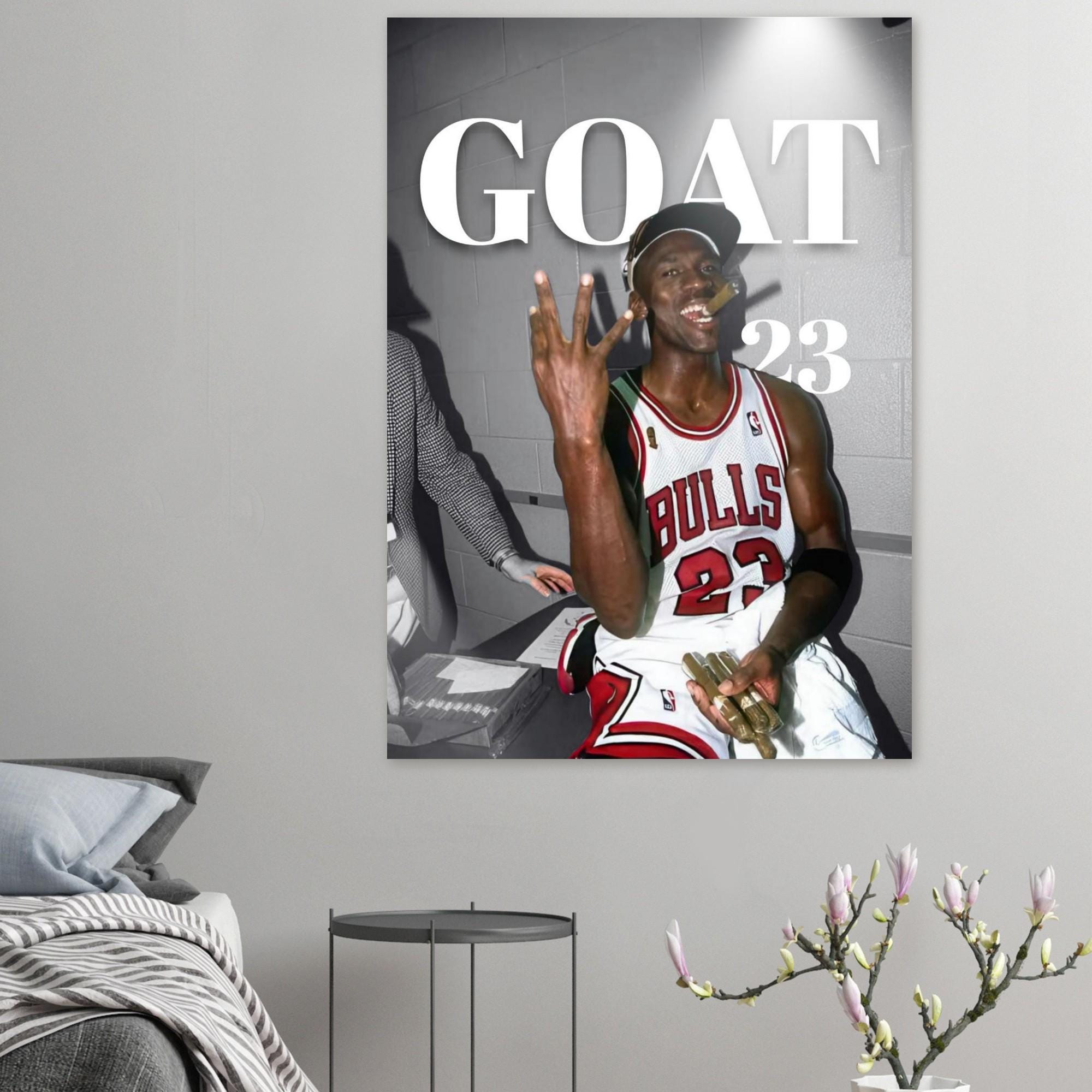 GOAT 23 – Michael Jordan Championship Poster | Chicago Bulls No.23