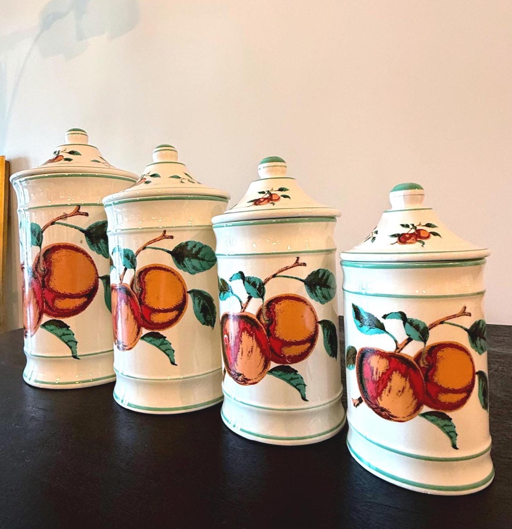 Vintage Ceramic Fruit Canister Set - Etsy - Page 3