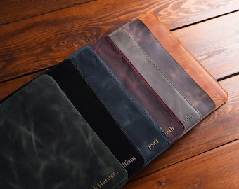 Graduation Gift Leather Portfolio, Personalized Padfolio for Law School, Custom Leather Padfolio with Name