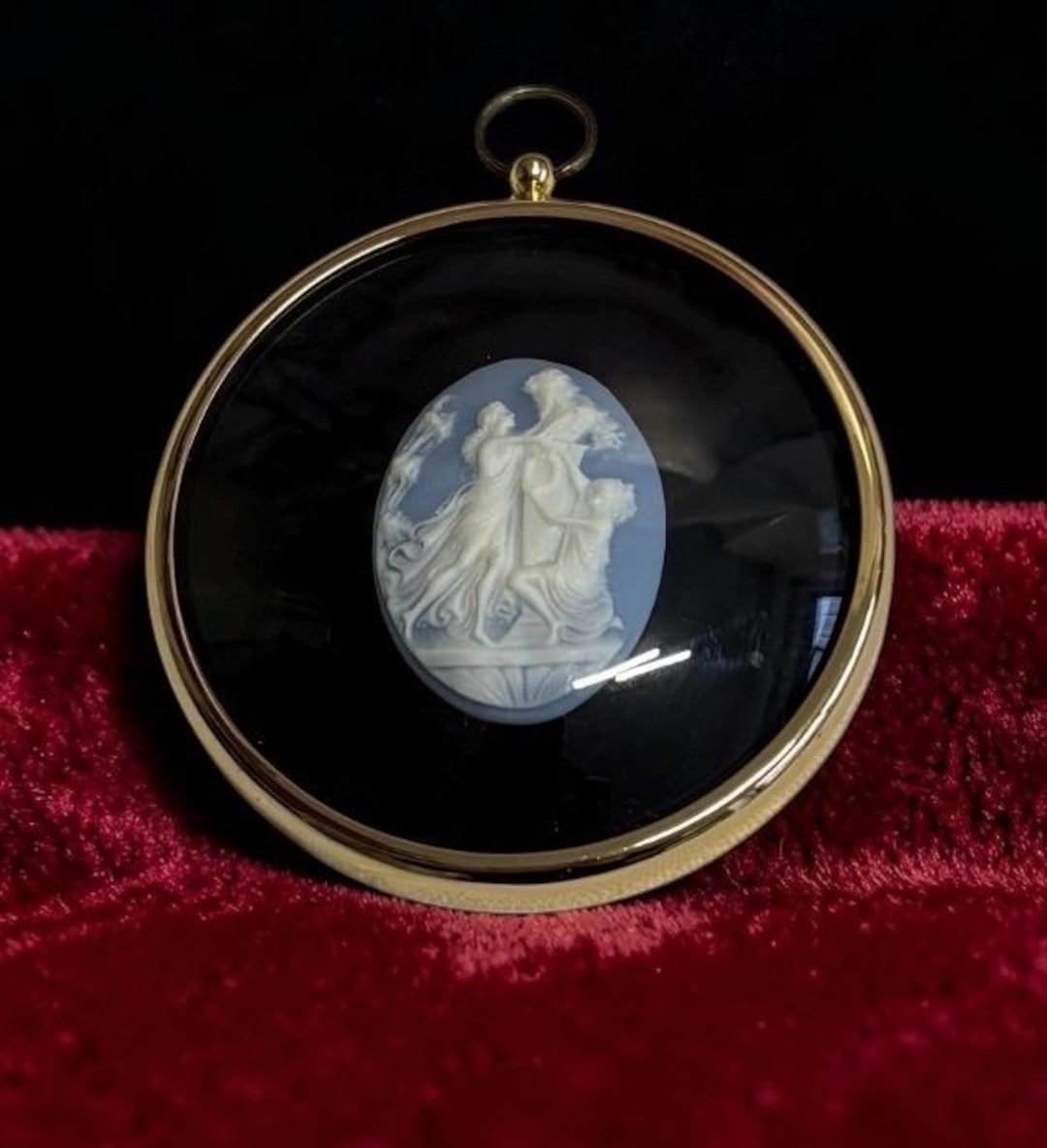 Vintage Peter Bates Dancers in Cameo Wall Plaque | Made in England ...