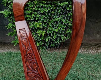 15 String Celtic Harp | Handmade Solid Wood Lever Harp