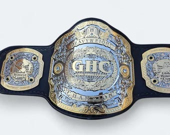 GHC World Heavyweight Championship Replica Belt: 2MM Zinc Plates, Adult Size, HD Quality