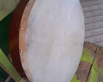 Handmade 16 Inch Rosewood Frame Drum | Goat Skin Daf for World Music