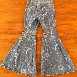 Free people moon & star bellbottoms image 3
