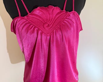 Camiseta sin mangas vintage color magenta