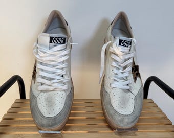 NWB BALLSTAR Golden Goose Leopard Stern Sneaker