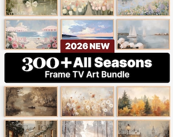 Plus de 300 oeuvres d'art pour TV, oeuvres d'art murales toutes saisons, accès à vie en téléchargement numérique