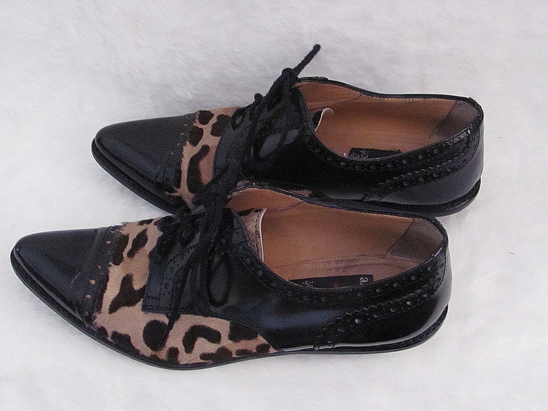pony skin leopard print shoes