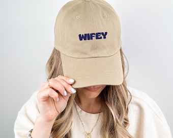 Geborduurde hoed vrouw, gepersonaliseerde baseballpet trouwdatum, vintage hoed vrouw vader, hoed aangepaste bruid, cadeau vrijgezellenfeest