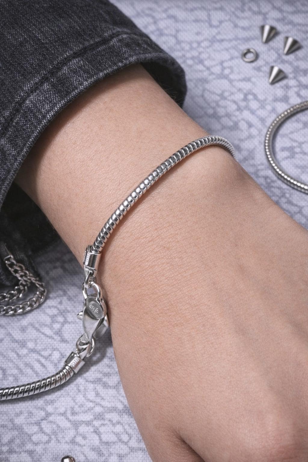 Collana A Catena Spina Di Pesce In Oro Giallo Massiccio 10kt, Lucida 3mm, Lunghezza 16-24 Pollici