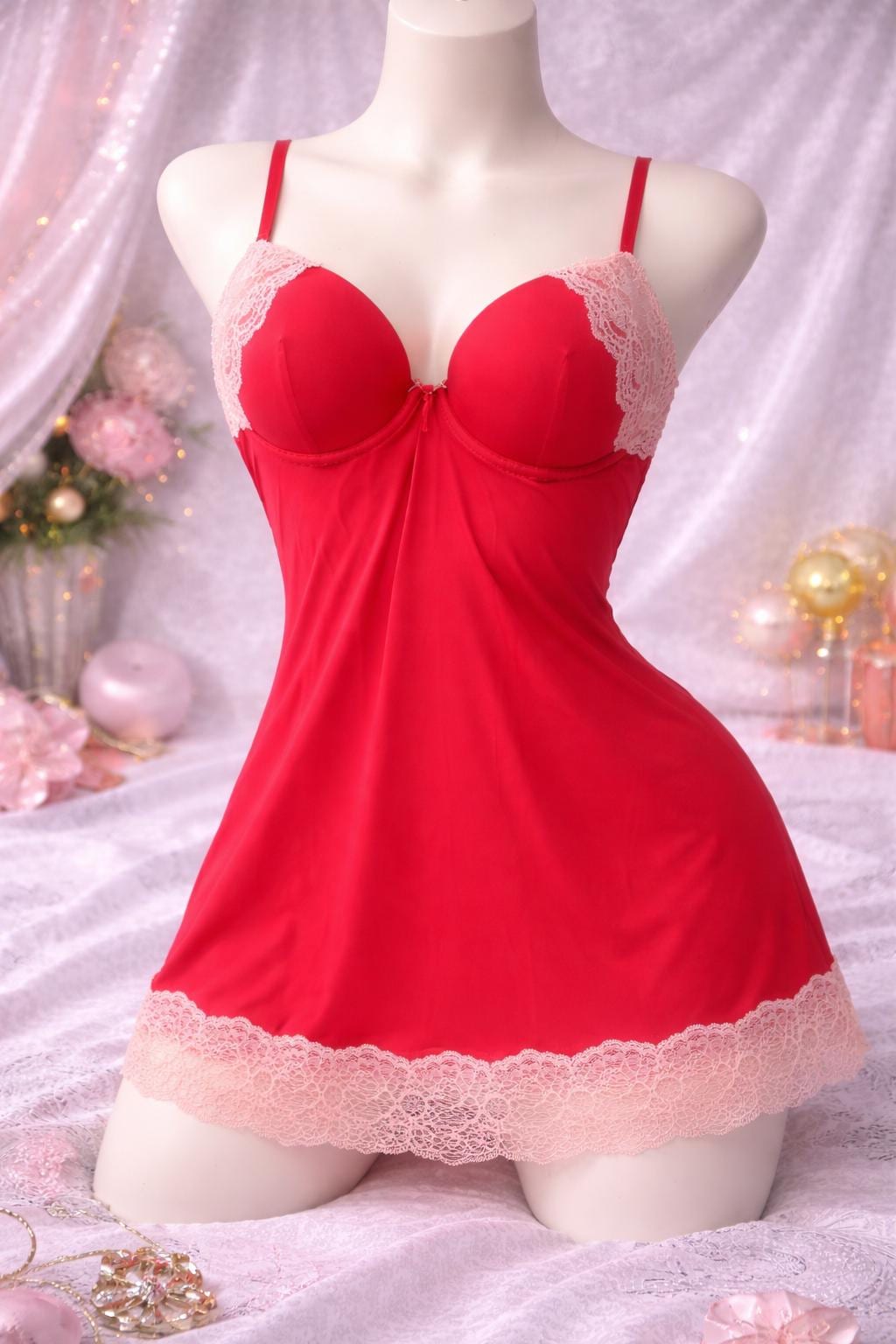 open lace back dress Babydoll Overall Sheer Dress