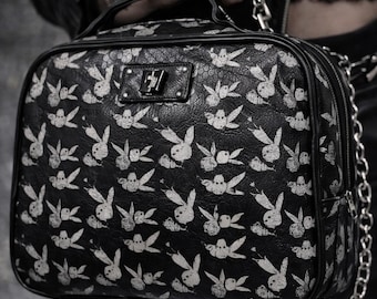 Y2K Bunny Vanity Bag Vintage 2000s Playboy Style Mini Purse  display picture 1