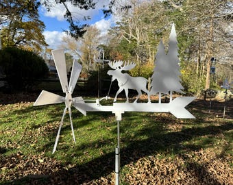 Moose Whirligig Wind Spinner