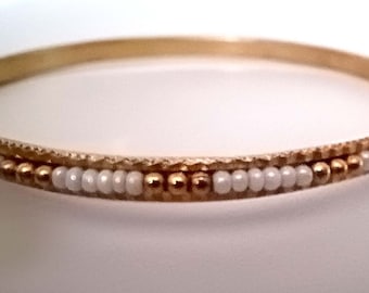ビンテージルーサイトバングル Lucite Vintage Bangle Shell Blue | JUNK SHOP