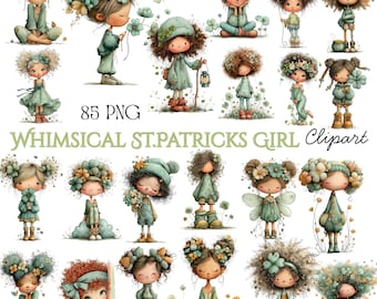 St. Patrick's Day Clipart (PNG) - Frühling Sommer Kinder Illustration