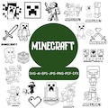 Creeper SVG | Enderman Silhouette | Gamer Vector Art | Pixel Art | cricut & glowforge Files | png svg dfx ai product logo