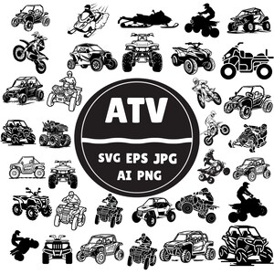 Bundel met ATV-svg-lasergesneden bestanden