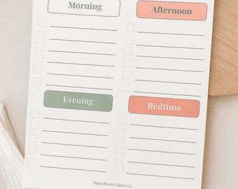 Tabla de rutina diaria para niños / Horario imprimible (descarga instantánea)