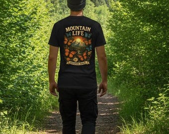 Mountain Life T-Shirt | Nature Lover Tee | Soft Cotton Unisex Fit | Eco-Friendly Apparel