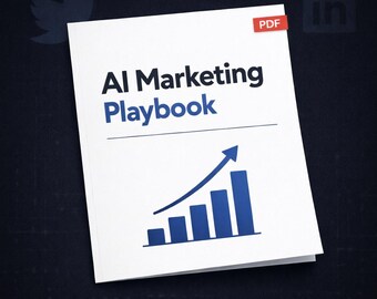 AI Marketing Playbook PDF — Content Strategy & Growth Tactics for AI Businesses | Digital Download